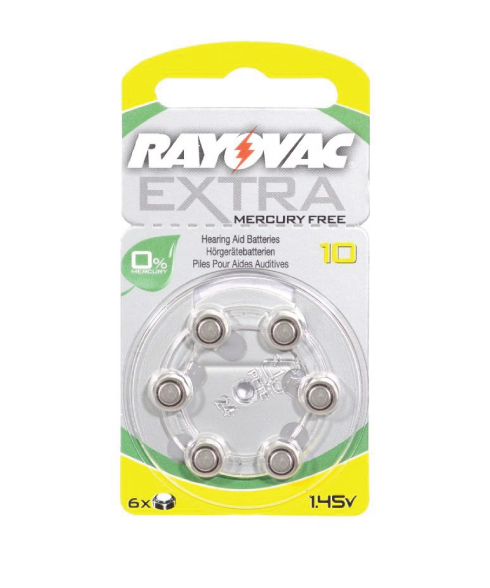 Rayovac Extra Size 10 Mercury Free Hearing Aid Batteries