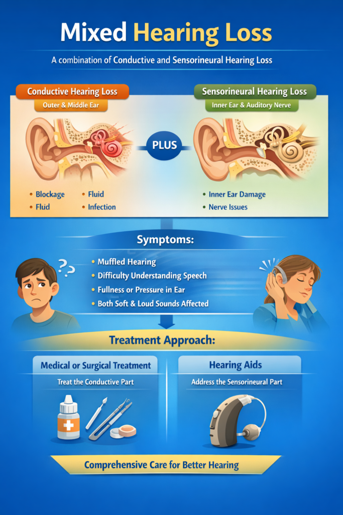 mixed hearing loss explained