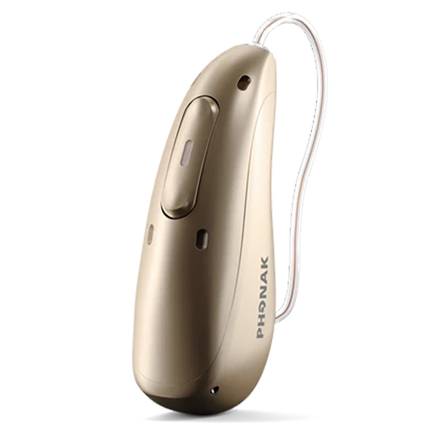 One of the top hearing aids audiologists frequently recommend for seniors: Phonak Infinio Ultra Sphere Audéo