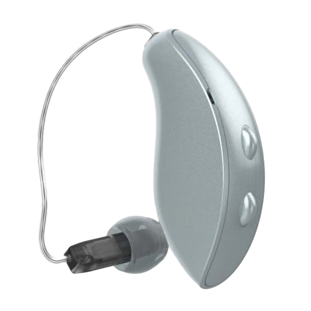 One of the top hearing aids audiologists frequently recommend for seniors: Starkey Omega AI RIC hearing aid